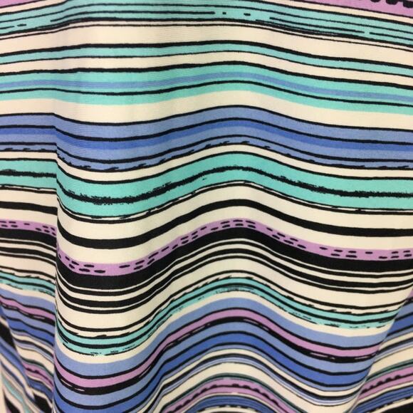 Nike Black Stripe Halter Tie Swim Top Tankini size 10 - Picture 4 of 8